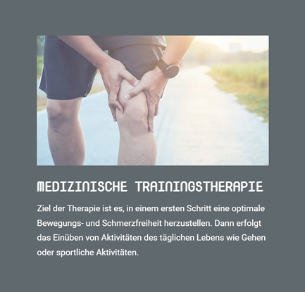 Medizinische Trainingstherapie