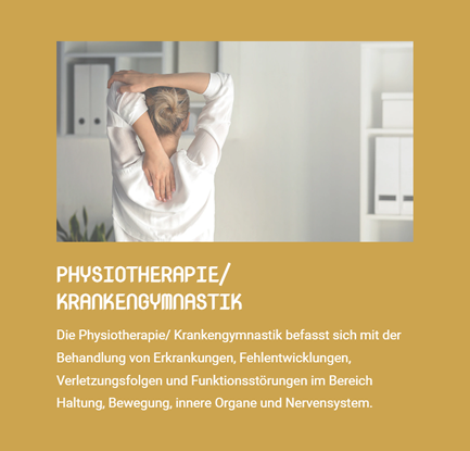 Physiotherapie Krankengymnastik